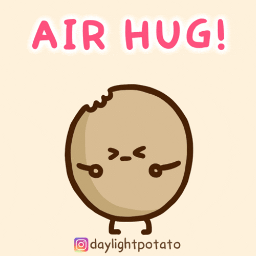 Potato Air Hug Thinking Of You Sympathy GIF