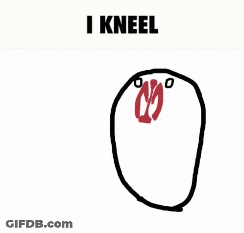 Potato Saying I Kneel GIF