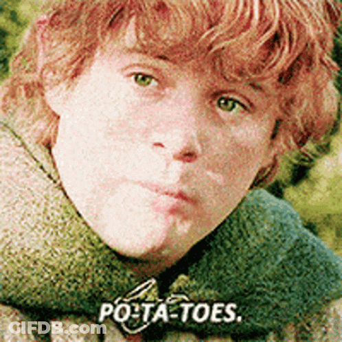 Potato With Face In Dirt GIF