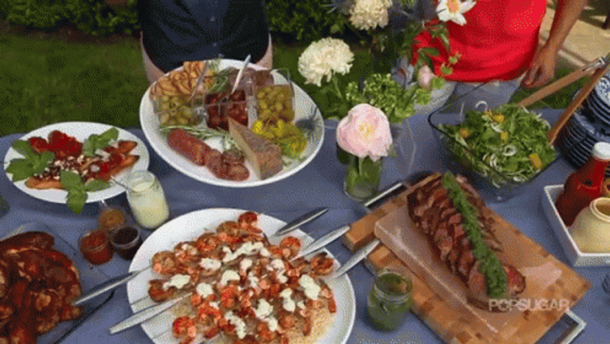 Potluck Cat Cora Barbeque GIF