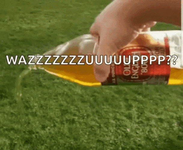 Pour One Out For The Homies Wazzup GIF