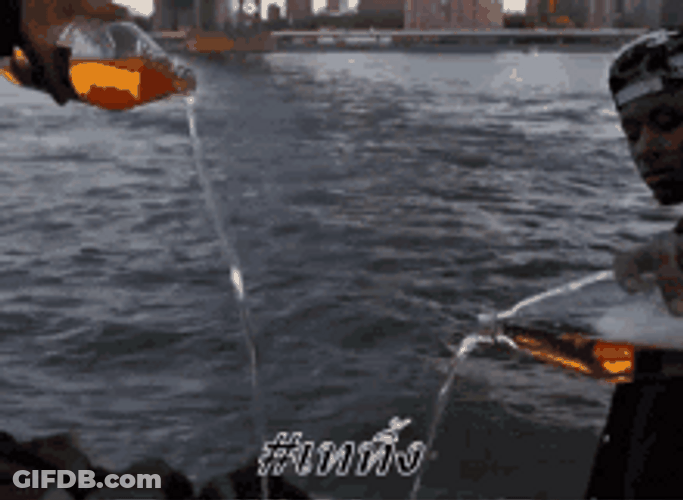 Pour One Out Swag Pouring At Sea GIF
