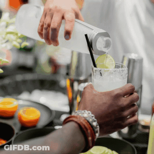 Pour Tequila On Glass GIF