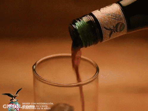 Pouring Alcohol Into Glass GIF