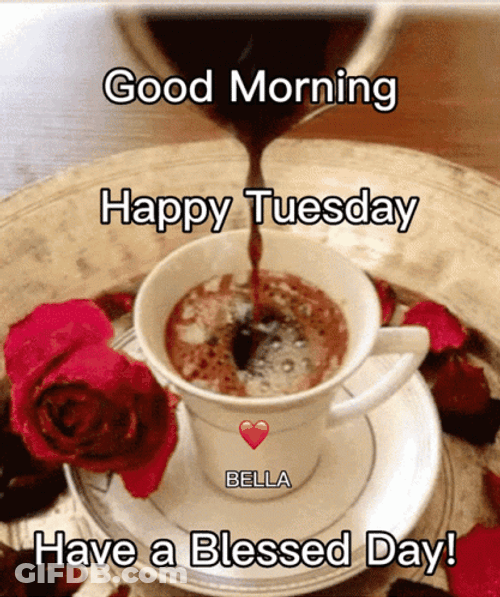 Pouring Coffee Happy Good Morning GIF
