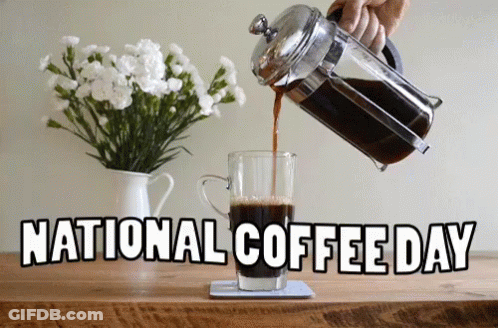 Pouring Coffee Into Glass GIF