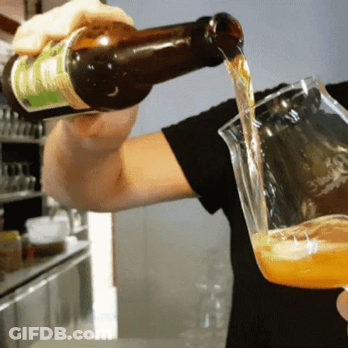 Pouring Drinking Beer GIF