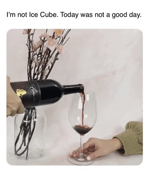 Pouring Happy Birthday Wine GIF