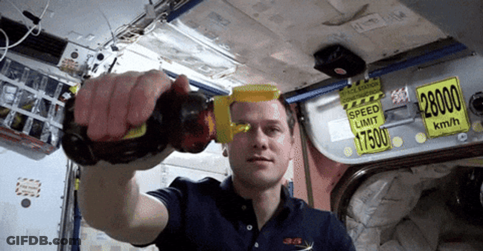 Pouring Honey On Space GIF
