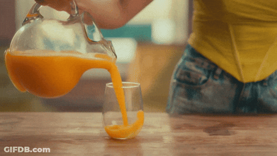 Pouring Juice Overflow GIF