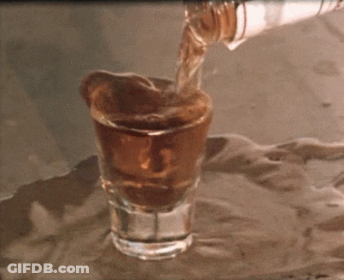 Pouring Liquor Into Shot Glass GIF