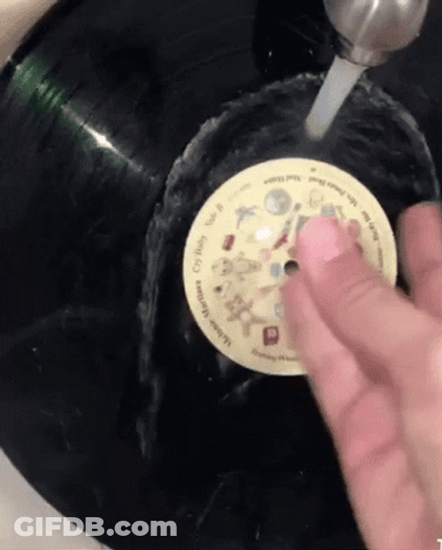 Pouring Water On Broken Record GIF