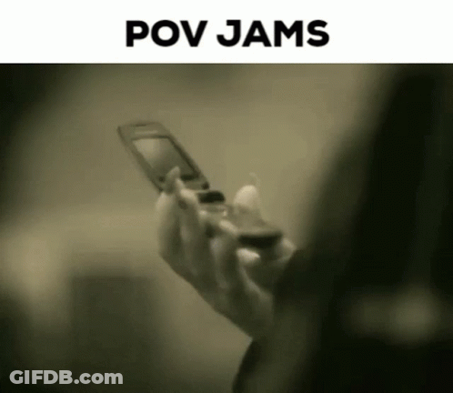 Pov Jams Holding Flip Phone GIF