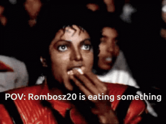 POV Michael Jackson Eating Popcorn GIF