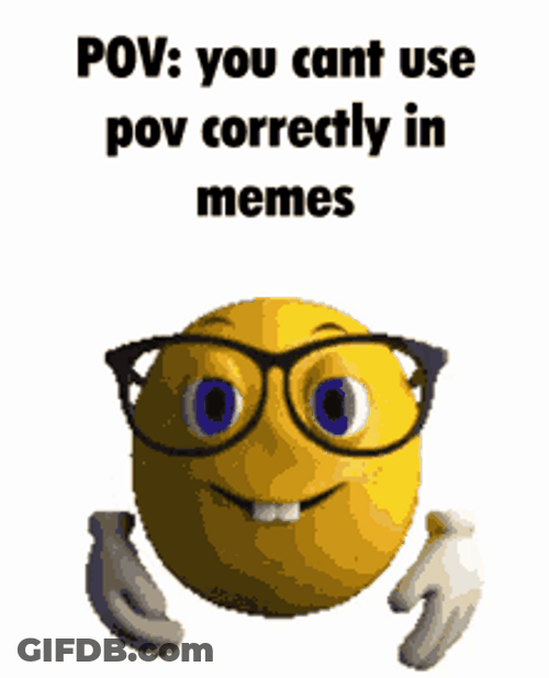 Pov Nerd Emoji Wearing Eyeglasses GIF