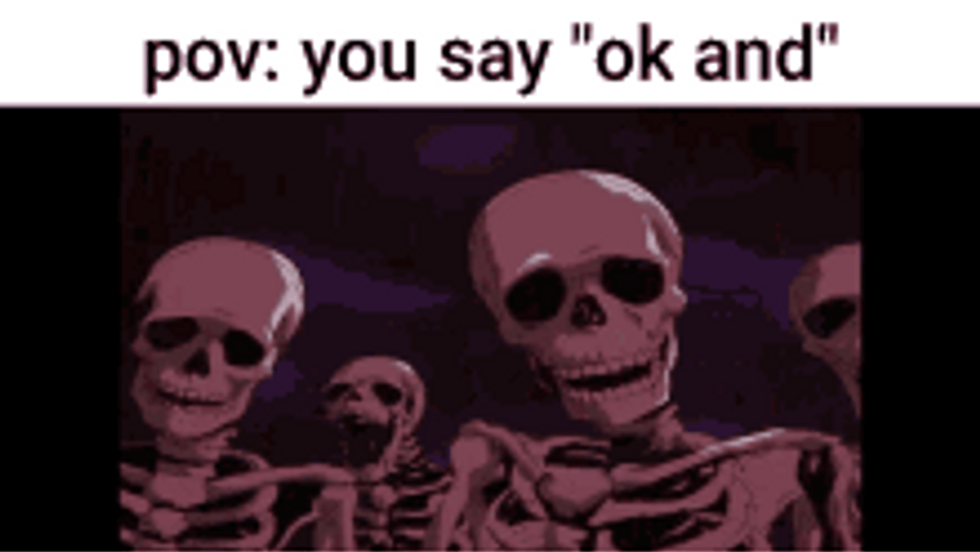 Pov Skeletons When You Pretend You're Okay GIF