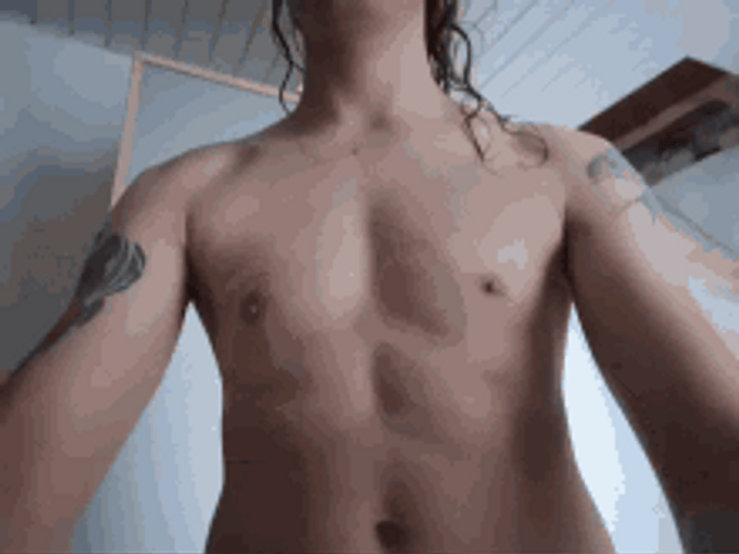 Pov Topless Sexy Tattooed Guy GIF