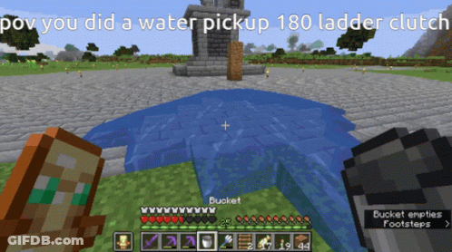 POV You Did A Water Pickup 180 Ladder Clutch GIF