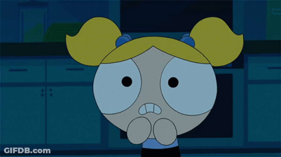 Powderpuff Girls Bubbles Shivering GIF