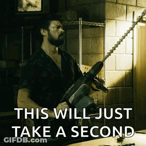 Power Drill Billy Butcher GIF