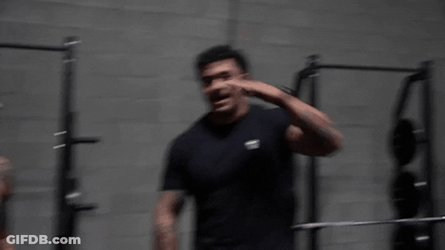 Power Lifter Funny Salute GIF