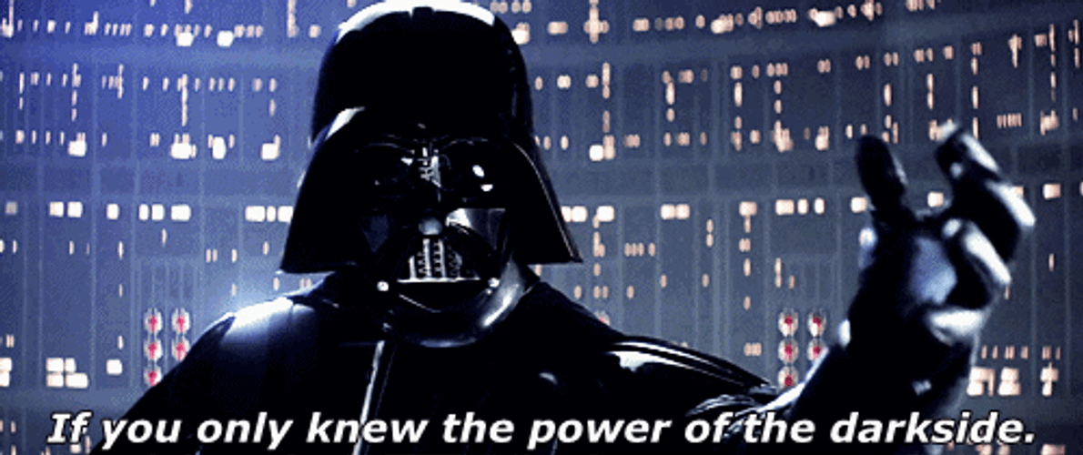 Power Of The Dark Darth Vader Noooo GIF
