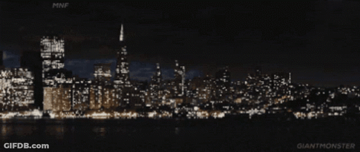 Power Out Cityscape Black Out GIF
