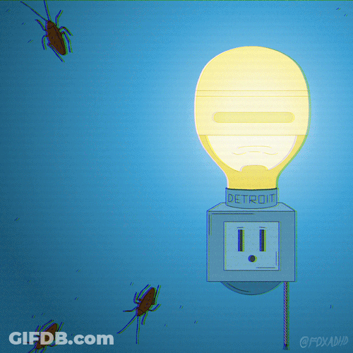 Power Out Light Turning On Off Animation GIF