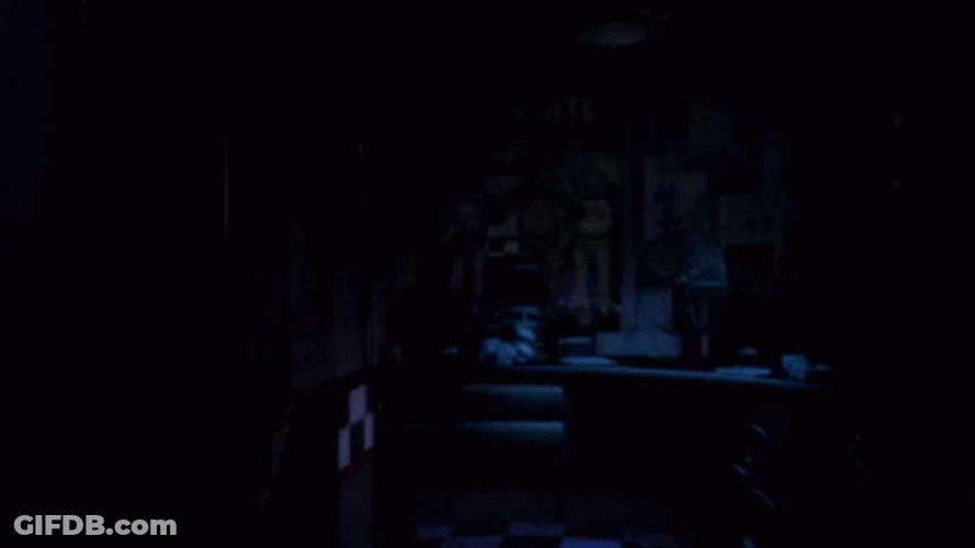 Power Out Scary Blinking Light Black Out GIF