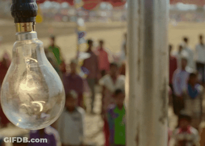 Power Out Swaying Bulb Slowly Turning Off GIF