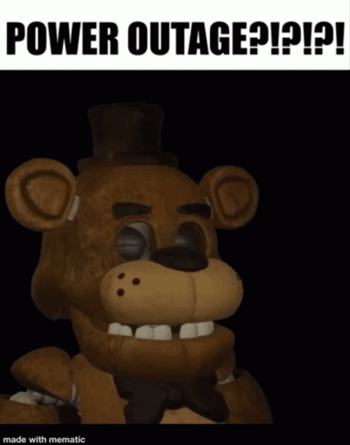 Power Outage Teddy Bear Eyes Light GIF
