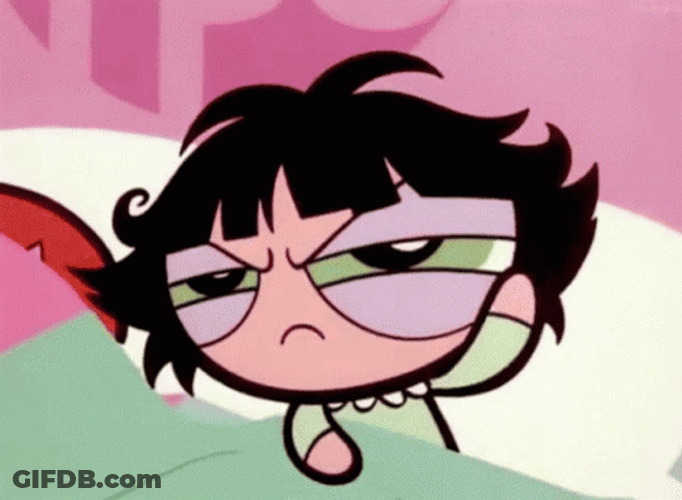 Power Puff Girls Annoyed Buttercup Sleep GIF