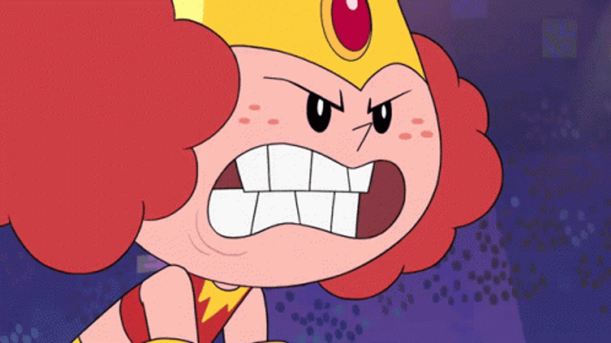 Power Puff Girls Princess Morbucks Grinding Teeth Angry GIF