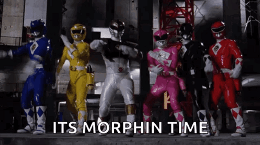 Power Ranger Position Its Morphin Time GIF