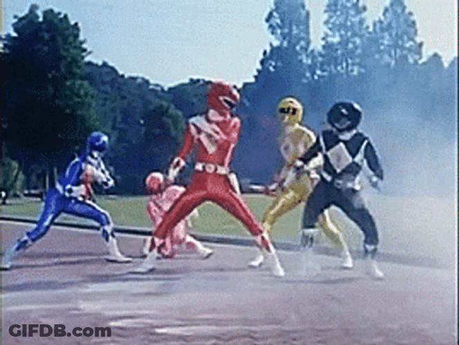 Power Ranger Team GIF