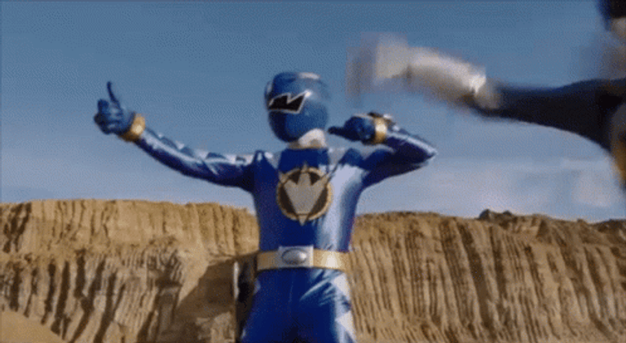Power Rangers Different Poses GIF
