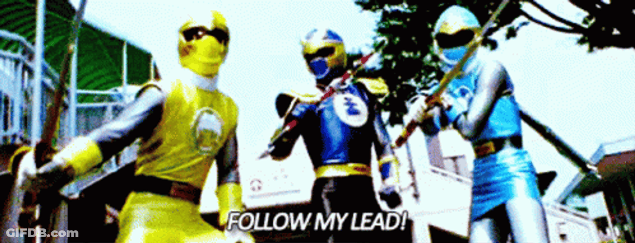 Power Rangers Follow My Lead GIF