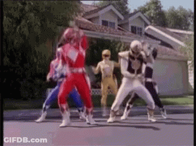 Power Rangers Funny Dance GIF