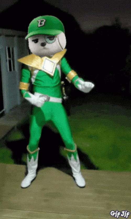 Power Rangers Green Ranger Dance Funny GIF