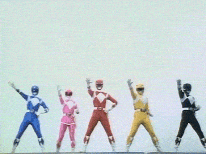Power Rangers Icons Badges GIF