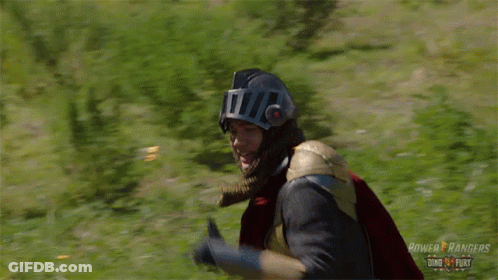 Power Rangers Man In Armor With Sword GIF