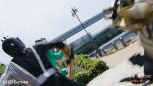 Power Rangers Movie On TV GIF