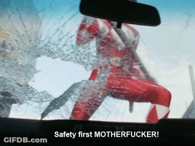 Power Rangers Safety First GIF