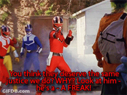 Power Rangers Standing Together GIF