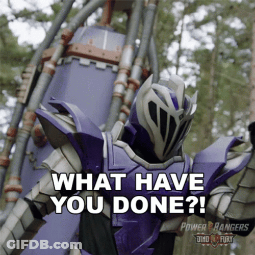 Power Rangers What Have You Done GIF