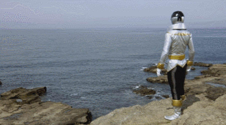 Power Rangers White Ranger Badges GIF