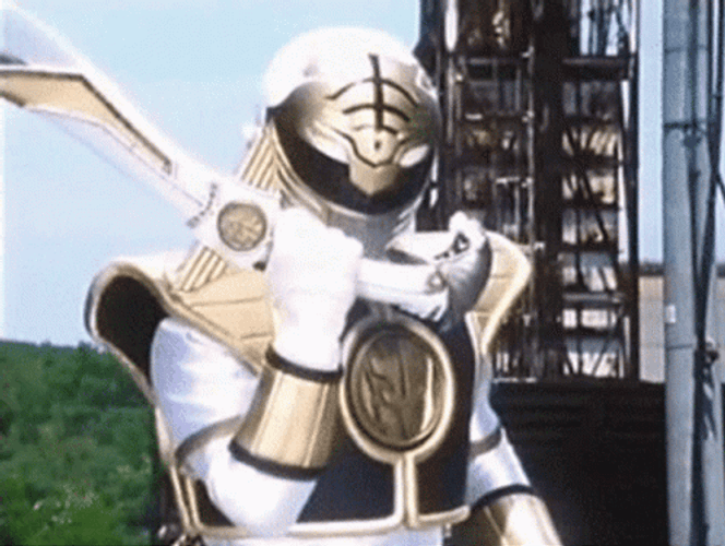 Power Rangers White Ranger Come Here GIF