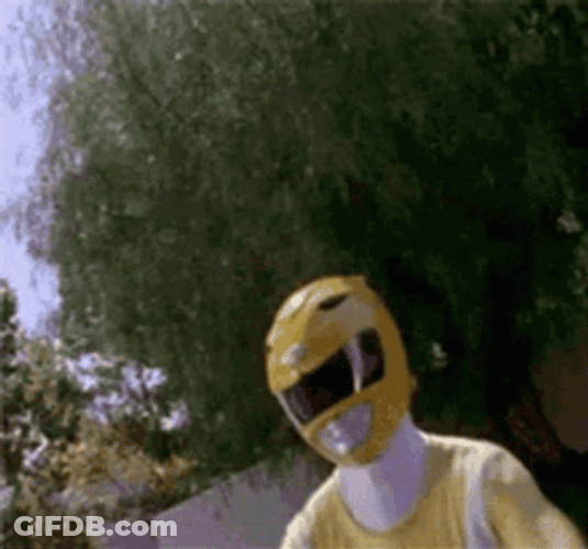 Power Rangers Yellow Dancing GIF