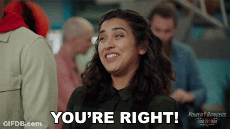 Power Rangers You're Right Correct GIF