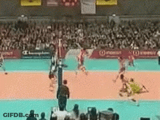 Power Spike Usa Volleyball GIF